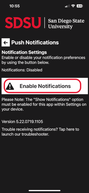 enable notifications screen